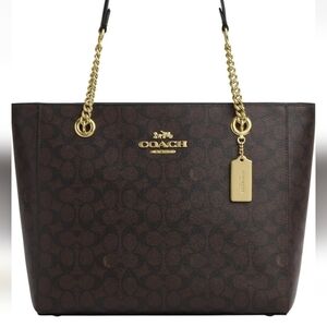 Coach Cammie Signature Chain Tote